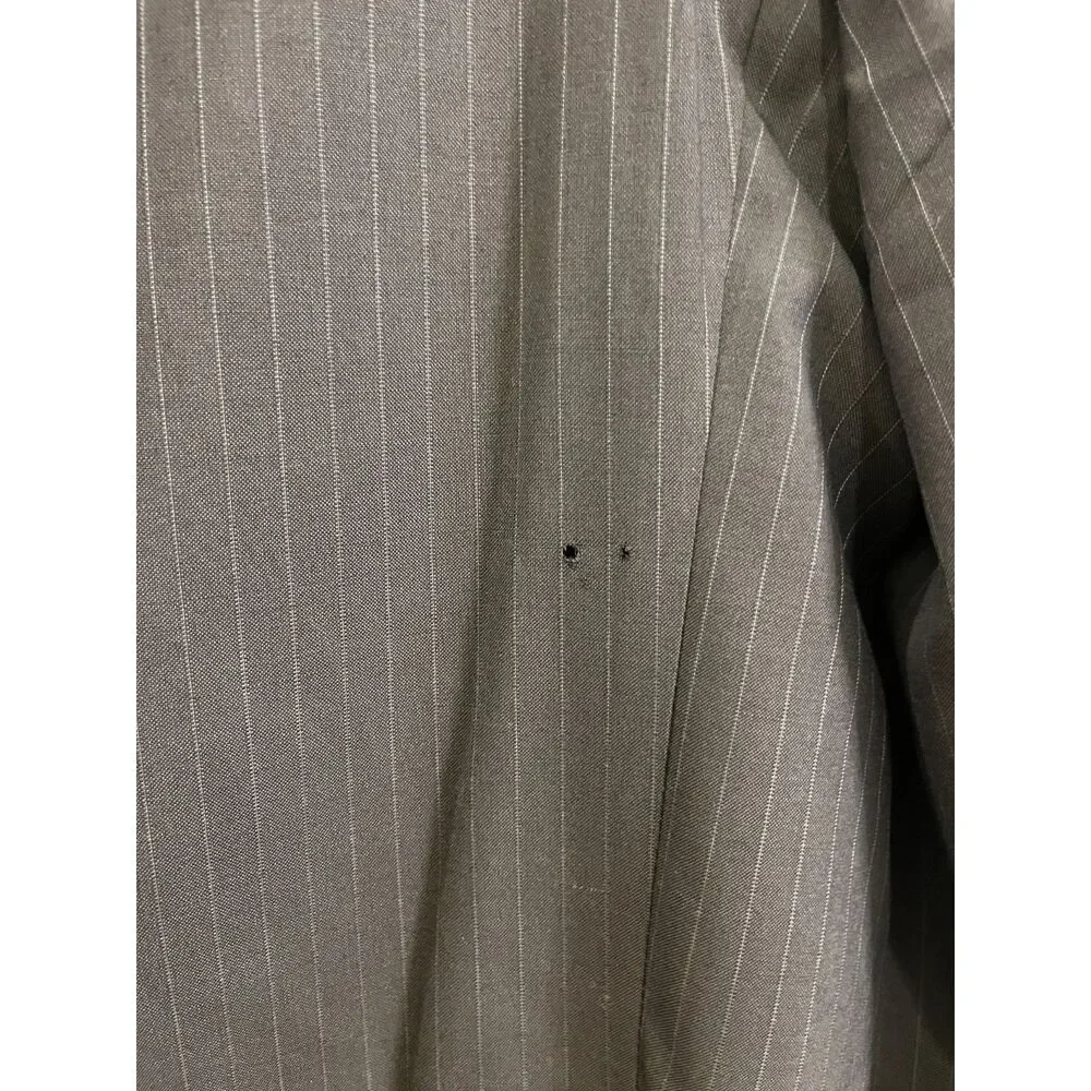 John Varvatos Gray Stripe Blazer Sports Coat Jacket  Mens Size 44